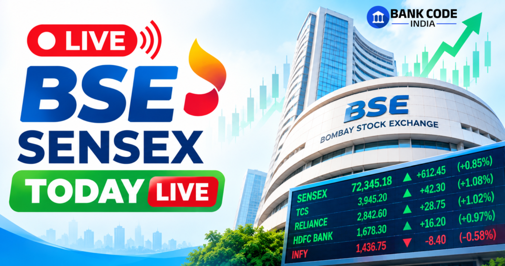 BSE SENSEX TODAY LIVE
